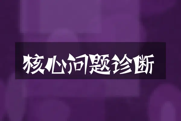 核心问题诊断